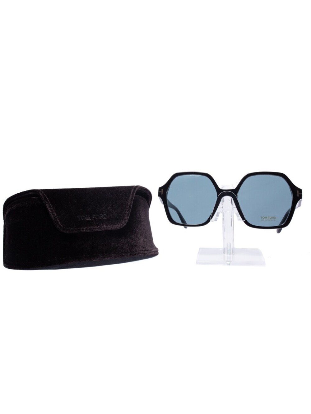 Tom Ford Oversized Hexagonal Black Black